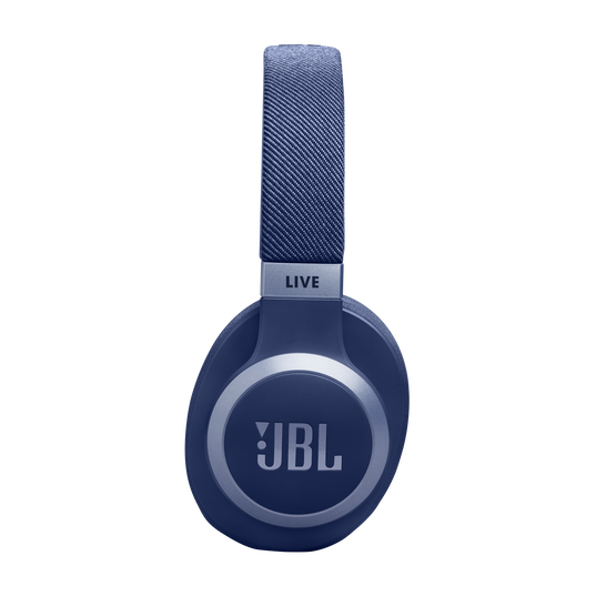 JBL Live 770NC - Blue - Wireless Over-Ear Headphones with True Adaptive Noise Cancelling - Left